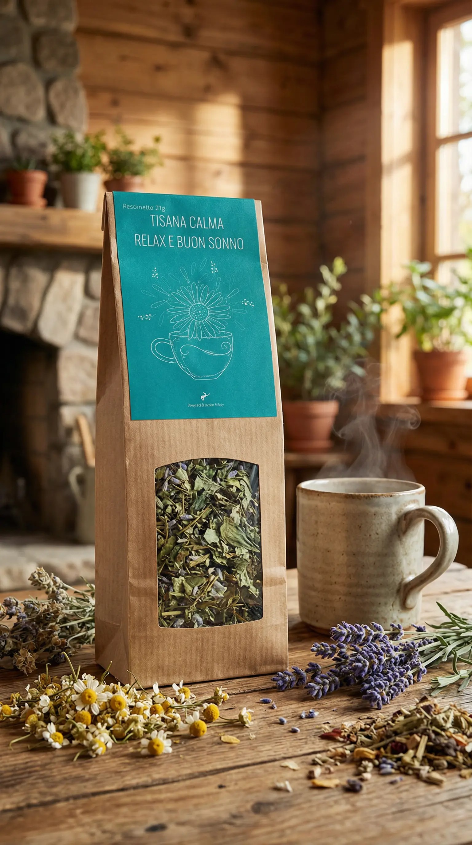 Tisana Calma Relax e Buon Sonno – Il Tuo Abbraccio Serale a Km 0 20 g