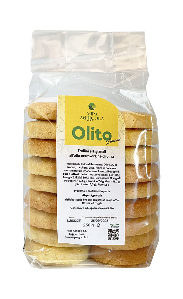 Frollini con Olio EVO Biologico al Limone