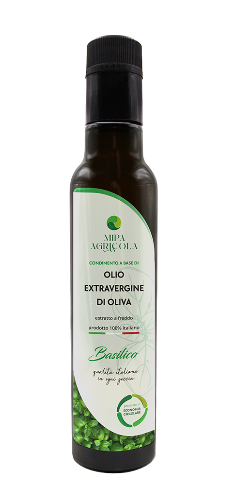 Olio EVO Biologico Aromatizzato Basilico