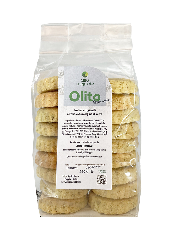 Frollini con Olio EVO Biologico al Rosmarino 100g