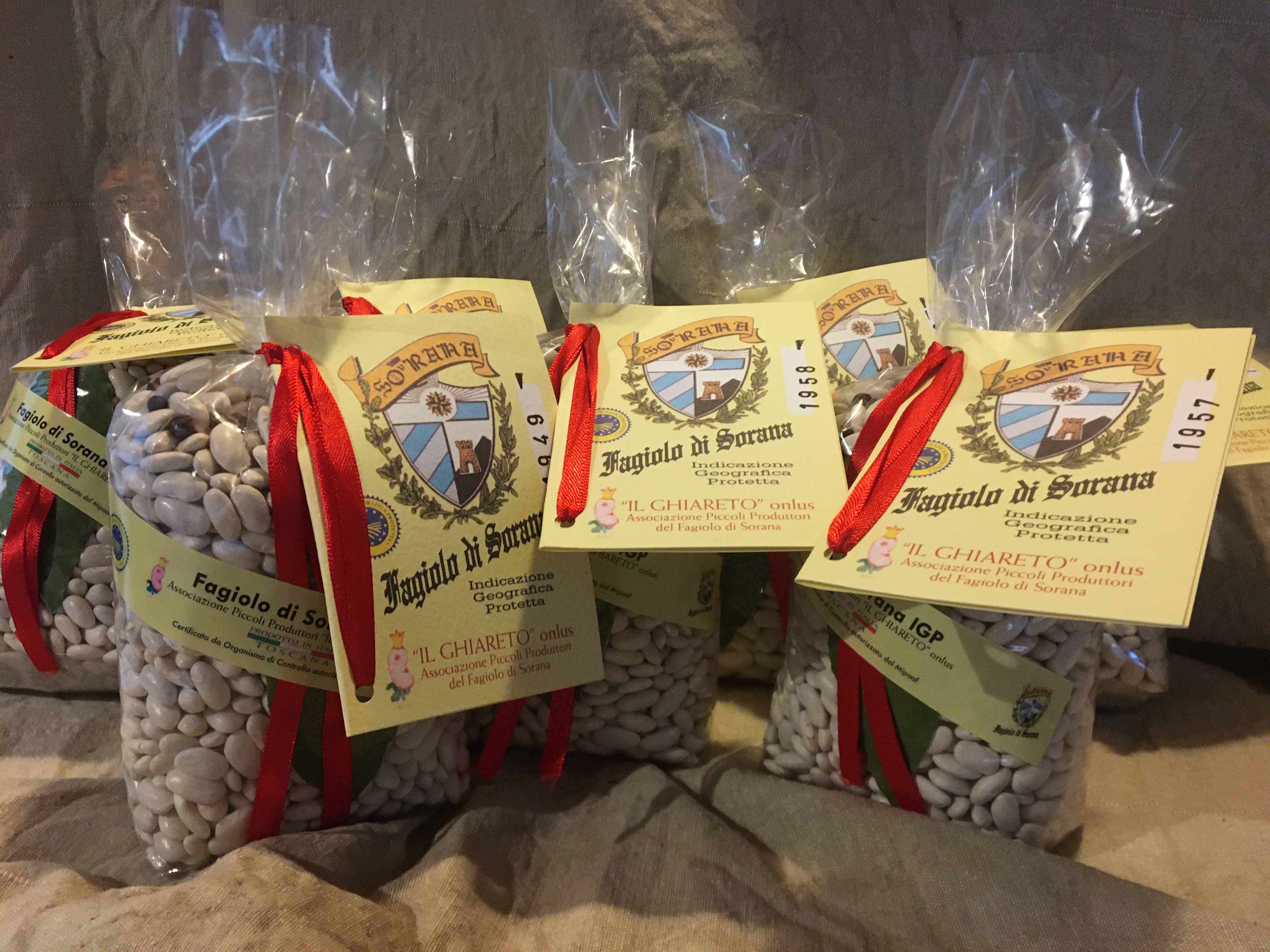 Fagioli sorana IGP certificati 